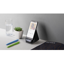 Настольная Bluetooth колонка (3Вт) "Smart Pyramid" с часами и беспроводным (15W) зарядным устройством, с подсветкой логотипа