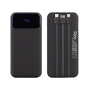 Зарядное (22.5W) устройство "Grade SOFTTOUCH" 10000 mAh с подсветкой логотипа, встроенными кабелями и цифровым индикатором заряда