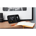 Настольные часы "Smart Screen" с беспроводным (15W) зарядным устройством, гигрометром, термометром, календарём, с подсветкой логотипа