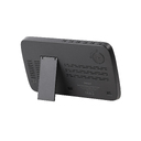 Настольные часы "Smart Screen" с беспроводным (15W) зарядным устройством, гигрометром, термометром, календарём, с подсветкой логотипа