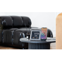 Настольные часы "Smart Screen" с беспроводным (15W) зарядным устройством, гигрометром, термометром, календарём, с подсветкой логотипа