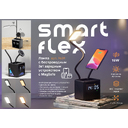 Лампа "Smart Flex" с беспроводным 3в1 (15W) ЗУ с MagSafe, часами, карандашницей и подсветкой логотипа