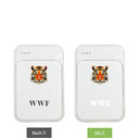 Внешний аккумулятор с подсветкой Старлайт PB (Starlight PB) 5000 mAh, белый
