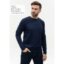 Лонгслив STAN хлопок/эластан 180, 35, Тёмно-синий,  (46)  (50/L)