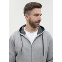Толстовка мужская STAN с капюшоном на молнии футер с начёсом 280, 17, Серый меланж,  (50/60)  (44/XS)