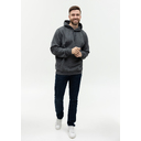 Худи унисекс STAN футер с начёсом 260, 20, Тёмный меланж,  (60/1)  (40/3XS)