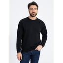 Свитшот унисекс STAN футер с начёсом 260, 53, Чёрный,  (20)  (56/XXXL)