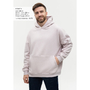 Худи унисекс STAN оверсайз 320, 69, Кремовый,  (52)  (54/XXL)