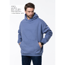 Худи унисекс STAN оверсайз 320, 69, Серо-фиолетовый,  (74)  (54/XXL)