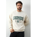 Свитшот унисекс STAN футер без начёса, 350, 96, Молочный,  (11)  (44/XS)