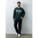 Свитшот унисекс STAN футер без начёса, 350, 96, Тёмно-зелёный,  (130)  (44/XS)