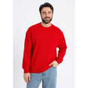 Свитшот унисекс STAN футер без начёса, 350, 96, Красный,  (14)  (44/XS)