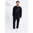 Свитшот унисекс STAN футер без начёса, 350, 96, Чёрный,  (20)  (44/XS)
