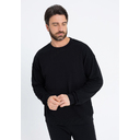 Свитшот унисекс STAN футер без начёса, 350, 96, Чёрный,  (20)  (44/XS)