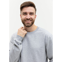 Свитшот унисекс STAN футер без начёса, 260, 63, Серый меланж,  (50/60)  (44/XS)