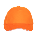 Бейсболка с кантом STAN 5 клиньев хлопок 280, 11K, Оранжевый,  (28/1)  (56-58/ONE SIZE)