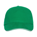 Бейсболка с кантом STAN 5 клиньев хлопок 280, 11K, Зелёный,  (30)  (56-58/ONE SIZE)