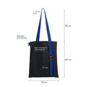 Шоппер Superbag black (чёрный с синим)