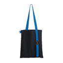 Шоппер Superbag black (чёрный с голубым)