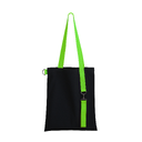 Шоппер Superbag black (чёрный с салатовым)