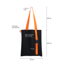 Шоппер Superbag black с ремувкой 4sb (чёрный с оранжевым)