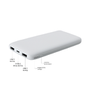 Внешний аккумулятор Bplanner Power 2 ST, софт-тач, 10000 mAh (Белый)