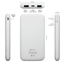 Внешний аккумулятор Bplanner Power 2 ST, софт-тач, 10000 mAh (Белый)