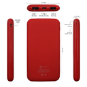 Внешний аккумулятор Bplanner Power 2 ST, софт-тач, 10000 mAh (Красный)