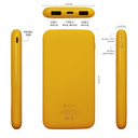 Внешний аккумулятор Bplanner Power 2 ST, софт-тач, 10000 mAh (Желтый)