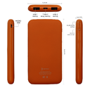 Внешний аккумулятор Bplanner Power 2 ST, софт-тач, 10000 mAh (Оранжевый)