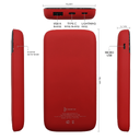 Внешний аккумулятор Bplanner Power 3 ST, софт-тач, 10000 mAh (Красный)