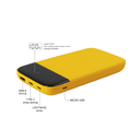Внешний аккумулятор Bplanner Power 3 ST, софт-тач, 10000 mAh (Желтый)