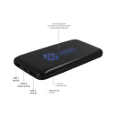 Внешний аккумулятор с подсветкой Bplanner Power 4 ST, 8000 mAh (Синий)