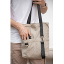 Шоппер Superbag ZIP, с двумя карманами и молнией (песочный)