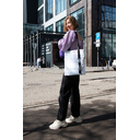 Шоппер Superbag Bubble, стёганый, без застёжки (белый с черным)