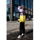 Шоппер Superbag Bubble, стёганый, без застёжки (желтый с черным)