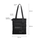 Шоппер Superbag Bubble, стёганый, с магнитной кнопкой (черный)
