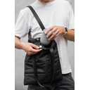 Шоппер Superbag Bubble, стёганый, с магнитной кнопкой (черный)