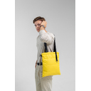 Шоппер Superbag Bubble, стёганый, с магнитной кнопкой (жёлтый с чёрным)