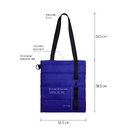Шоппер Superbag Bubble New, стёганый, со скрытой магнитной кнопкой (синий с чёрным)