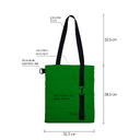 Шоппер Superbag Bubble New, стёганый, со скрытой магнитной кнопкой (зеленый с черным)