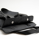 Шоппер Superbag Pocket, с внутренним креплением (карабин) и чехлом для мелочей (черный)