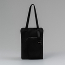 Шоппер Superbag Pocket, с внутренним креплением (карабин) и чехлом для мелочей (черный)