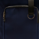 Шоппер Superbag Pocket, с внутренним креплением (карабин) и чехлом для мелочей (темно-синий с черным)