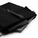 Шоппер Superbag Companion, с тремя отделениями, боковым креплением (карабин) и карманом (черный)