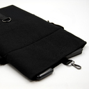 Шоппер Superbag Companion, с тремя отделениями, боковым креплением (карабин) и карманом (черный)
