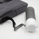 Шоппер Superbag Companion, с тремя отделениями, боковым креплением (карабин) и карманом (серый с черным)