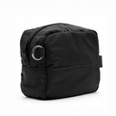 Несессер Superbag Bubble, стёганый, на молнии, с креплением на кольцо-карабин (черный)