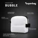 Несессер Superbag Bubble, стёганый, на молнии, с креплением на кольцо-карабин (черный)