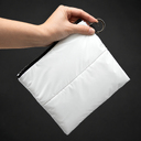 Органайзер для мелочей Superbag Bubble, стёганый, на молнии, с креплением на кольцо-карабин (белый)